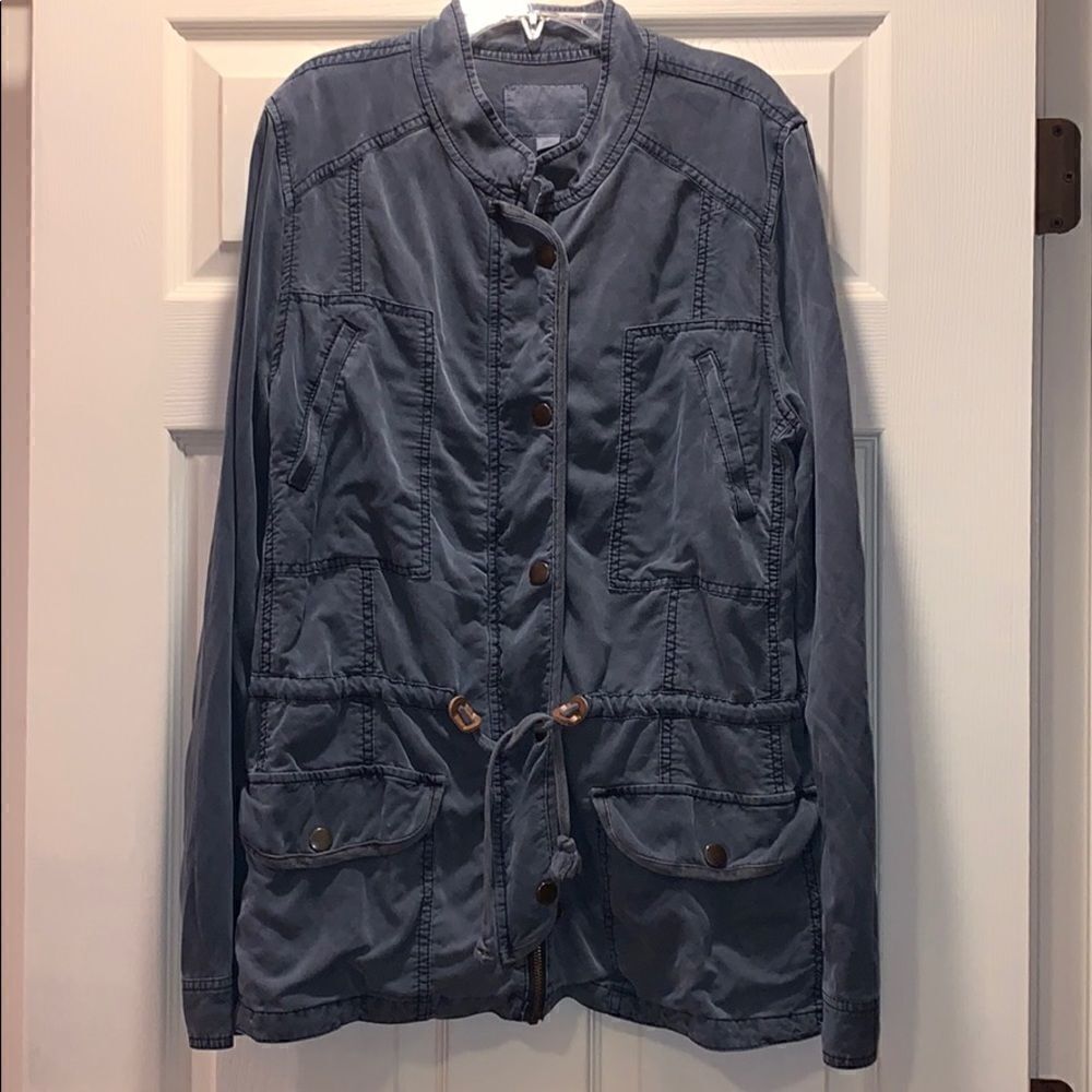 Hinge Slate Blue Utility Anorak Jacket